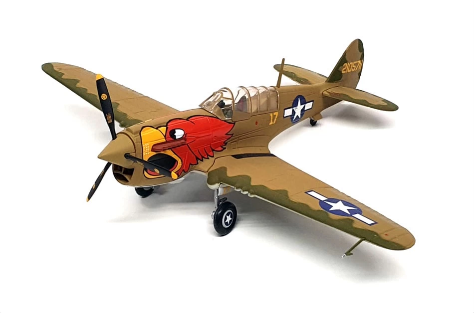 Franklin Mint 1/48 Scale B11E377 - Curtiss P-40 N Warhawk Parrot Head WWII
