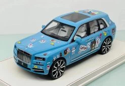 1/18 NCM Rolls-Royce RR Cullinan Brown And Friends Blue Resin Car Model Limited 30 Pieces