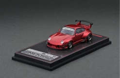 1/64 Porsche RWB 993 Red Metallic Alloy Ignition Model