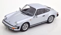 1/18 KK-Scale 1988 Porsche 911 Carrera Coupe 3.2 (Silver) Diecast Car Model