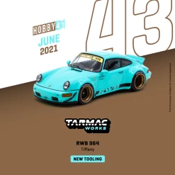1/43 Porsche RWB 964 Tiffany 1st Version Of NEW TOOLING (Tarmac Works)