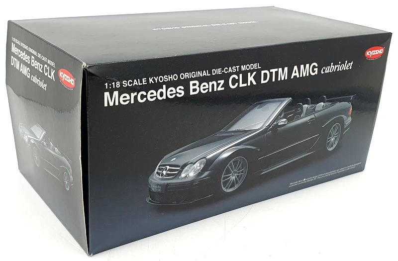 Kyosho 1/18 Scale 08462BK - Mercedes Benz CLK DTM AMG Cabriolet - Black - Image 6