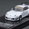 1/64 Porsche RWB 993 Matte Pearl White (Ignition Model)