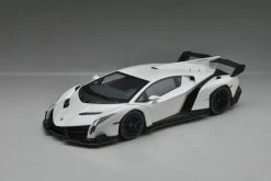 1/18 Kyosho Ousia Lamborghini Veneno Hardtop (White W/ Green Line) Car Model