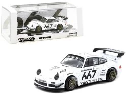 Porsche RWB 930 #667 "Coastcycles" White 1/64 Diecast Model Car By Tarmac Works