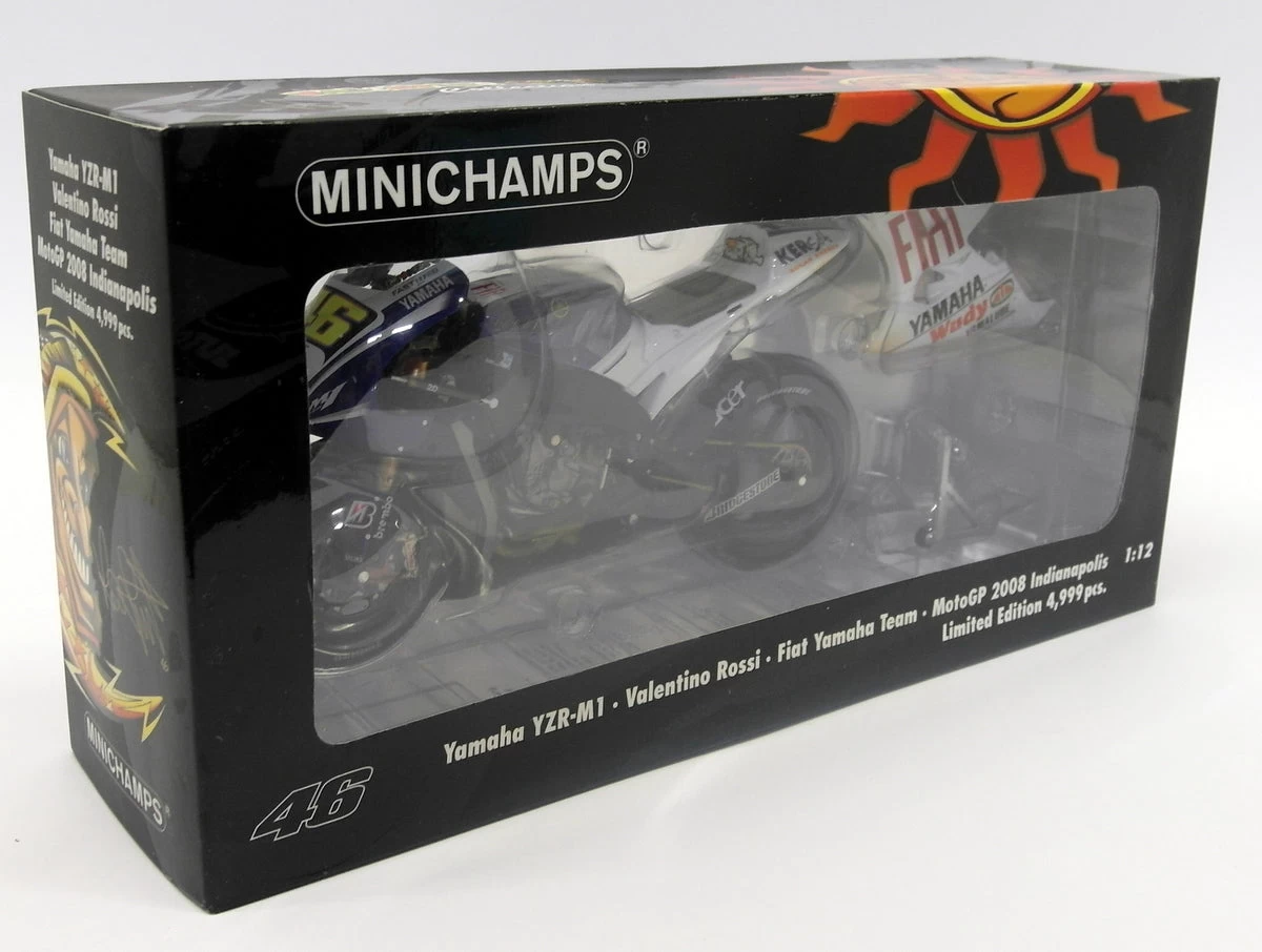 Minichamps 1/12 Scale 122 083146 Yamaha YZR-M1 Moto GP 2008 Indianapolis - Image 2