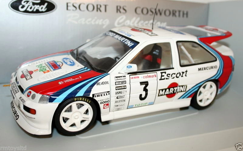 UT MODELS 1/18 - 39550 FORD ESCORT RS COSWORTH MILLE MIGLIA 1000 1995 MARTINI