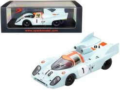 Porsche 917K RHD (Right Hand Drive) Jackie Oliver "Gulf Oil" Le Mans Test Car (1971) 1/43 Model Car By Spark