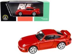 Porsche 1995 RUF CTR2 Guards Red 1/64 Diecast Model Car By Paragon