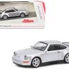Porsche 911 Turbo 3.6 Silver Metallic 1/64 Diecast Model Car By Schuco