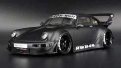 1/18 Ignition Model Porsche RWB 964 Matte Black Resin Car Model