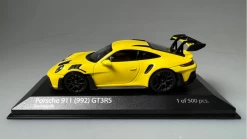 1/43 MINICHAMPS Porsche 911 (992) GT3RS - 2023 - Yellow W/ Black Wheels Diecast Car Model