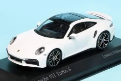 1/43 Minichamps 2020 Porsche 911 (992) Turbo S (White With Silver Rims) Car Model