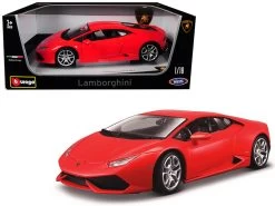 Lamborghini Huracan LP 610-4 Red 1/18 Diecast Model Car By Bburago