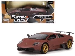 Lamborghini Murcielago LP 670-4 SV Matte Brown 1/24 Diecast Model Car By Motormax