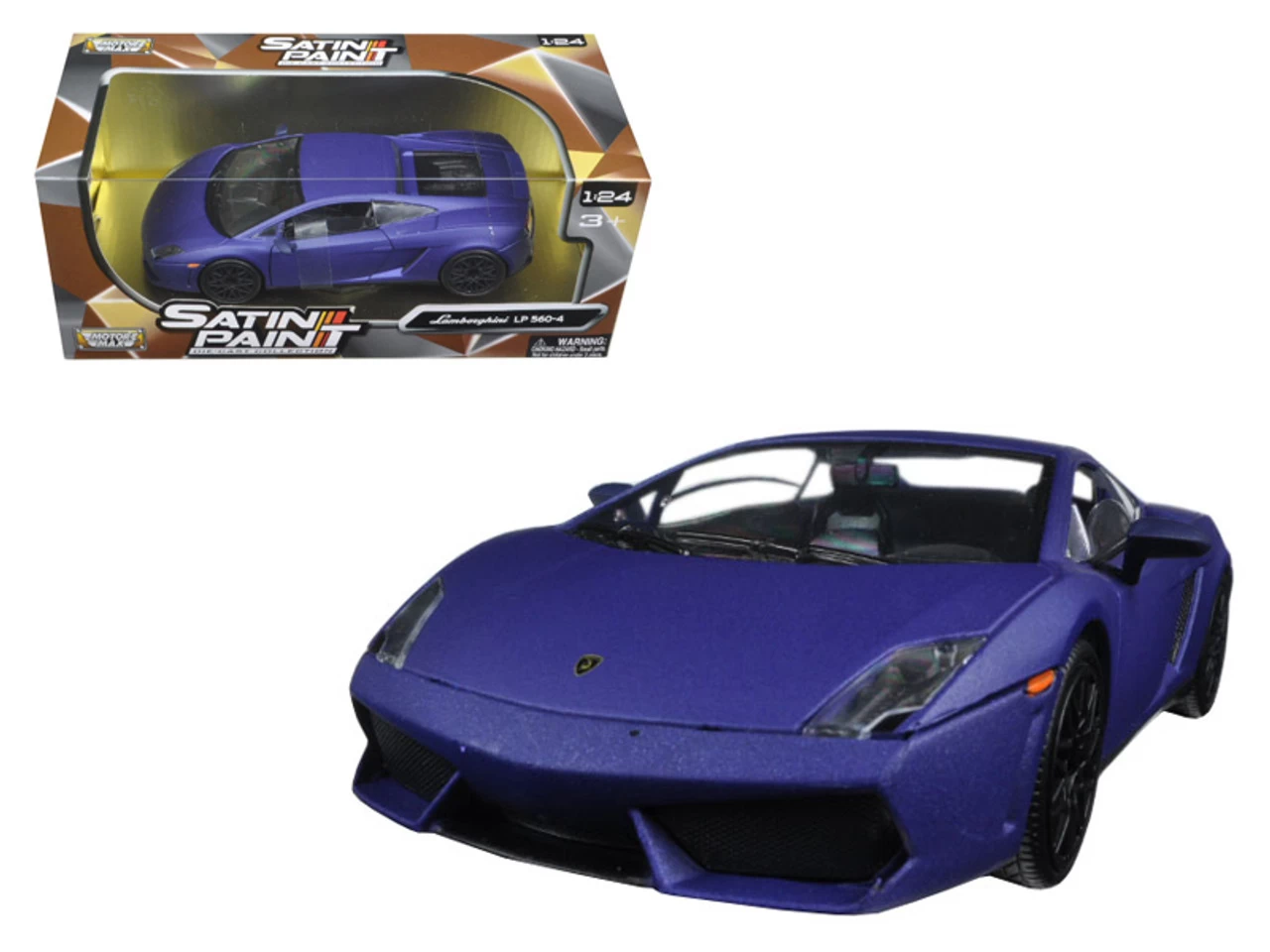 Lamborghini Gallardo LP 560-4 Matt Purple 1/24 Diecast Model Car By Motormax