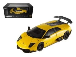 Hot Wheels Lamborghini Murcielago LP 670-4 SV Yellow Elite Edition 1/43 By Hotwheels