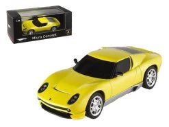 Hot Wheels Lamborghini Miura Concept Yellow Elite Edition 1/43 Diecast Model Car By Hotwheels