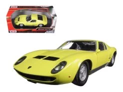 Lamborghini Miura P 400 S Yellow 1/24 Diecast Model Car By Motormax