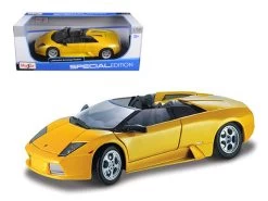 Lamborghini Murcielago Roadster Yellow 1/18 Diecast Model Car By Maisto