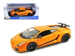 2007 Lamborghini Gallardo Superleggera Orange 1/18 Diecast Model Car By Maisto