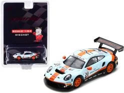 Porsche 911 GT3 R #20 R. Lietz - M. Christensen - K. Estre "Gulf Oil" GPX Racing Winner 24 Hours Of Spa (2019) 1/64 Diecast Model Car By Sparky