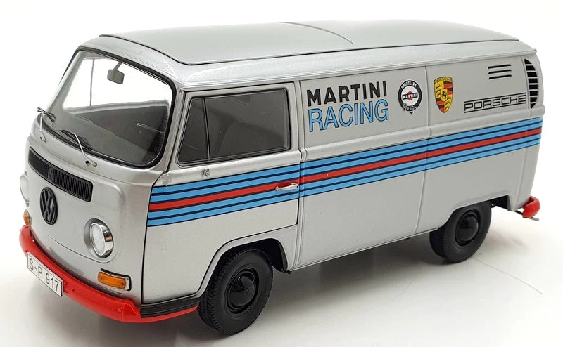 Schuco 1/18 Scale 45 001 7300 - Volkswagen T2a Kasten Martini Racing