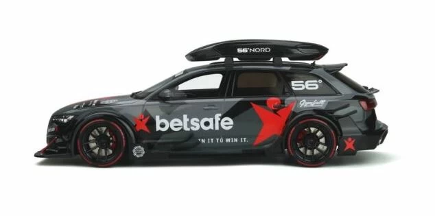 GT Spirit 1/18 Scale GT321 - 2017 Audi A6 RS6 DTM Avant - Black - Image 4
