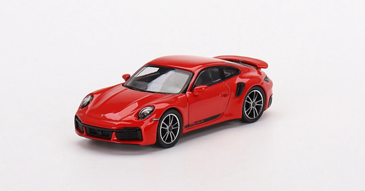 1/64 Mini GT Porsche 911 Turbo S 992 (Guards Red) Diecast Car Model