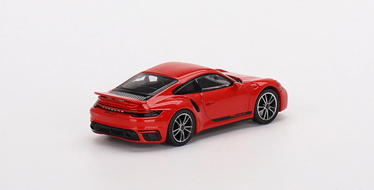1/64 Mini GT Porsche 911 Turbo S 992 (Guards Red) Diecast Car Model - Image 2