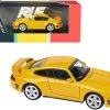 Porsche 911 993 RUF CTR2 Blossom Yellow 1/64 Diecast Model Car By Paragon