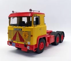 KK Scale Road Kings 1/18 RK180015 - 1976 Scania LBT 141 Truck Cab - Yellow/Red