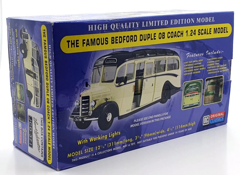 Original Classics 1/24 Scale Bus JCD371 - Bedford Duple OB Coach - Southdown - Image 6