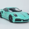 1/18 Minichamps 2021 Porsche 911 (992) Turbo S Coupe Sport Design 20th Anniversary Edition (Mint Blue) Full Open Diecast Car Model Limited 500 Pieces