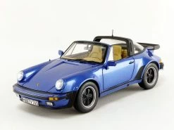 1/18 Norev 1987 Porsche 911 Turbo Targa (Blue) Diecast Car Model
