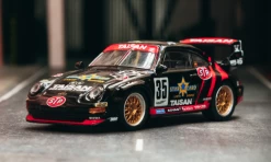 1/64 Tarmac Works Porsche 911 (993) GT2 JGTC Taisan Starcard #35 Diecast Car Model