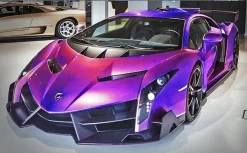 1/18 HH Model Lamborghini Supercar Veneno Series Gun Chameleon Violet