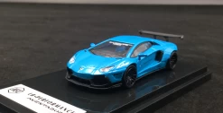 1/64 JEC LB Works Lamborghini Aventador LP700-4 Pearl Blue Diecast Car Model