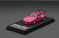 1/64 Porsche 911 Rauh-Welt 993 RWB Diecast Car Model Pink IG2153 (Ignition Model)