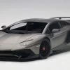 1/18 AUTOart Lamborghini Aventador LP750-4 SV (Grigio Titans Matte Grey) Car Model
