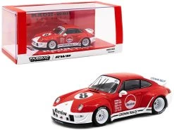 Porsche RWB 993 #8 "Morelow" Red And White "RAUH-Welt BEGRIFF" 1/43 Diecast Model Car By Tarmac Works