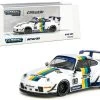 Porsche RWB 993 #99 "GReddy" White With Stripes "RAUH-Welt BEGRIFF" 1/64 Diecast Model Car By Tarmac Works