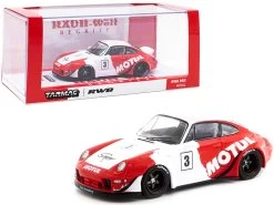 Porsche RWB 993 #3 "Motul" Red And White "RAUH-Welt BEGRIFF" 1/43 Diecast Model Car By Tarmac Works