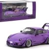 Porsche RWB 993 Rotana Purple "RAUH-Welt BEGRIFF" 1/43 Diecast Model Car By Tarmac Works