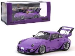 Porsche RWB 993 Rotana Purple "RAUH-Welt BEGRIFF" 1/43 Diecast Model Car By Tarmac Works