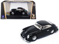 1952 Porsche 356 Coupe Black 1/43 Diecast Model Car By Road Signature