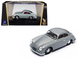 1951 Porsche 356 Coupe Silver 1/43 Diecast Model Car By Road Signature