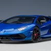 1/18 AUTOart Lamborghini Aventador SVJ (Blu Nethuns, Metallic Blue) Car Model