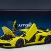 1/18 AUTOart Lamborghini Aventador SVJ (Giallo Tenerife Pearl Yellow) Car Model