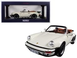 1/18 Norev 1987 Porsche 911 930 Turbo Cabriolet (Ivory Cream White) Diecast Car Model